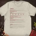 DnD Rulebook Page T-Shirt - Cardtisan - T-Shirt - Light - S - casual wear - dnd