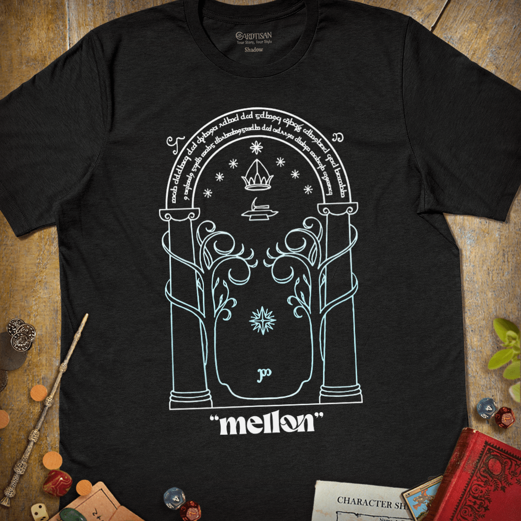 Doors of Durin T-Shirt - Cardtisan - T-Shirt - Dark - S - casual wear - everyday style