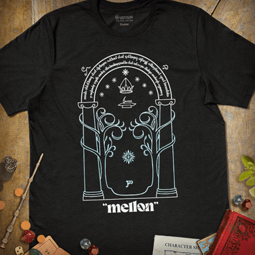 Doors of Durin T-Shirt - Cardtisan - T-Shirt - Dark - S - casual wear - everyday style