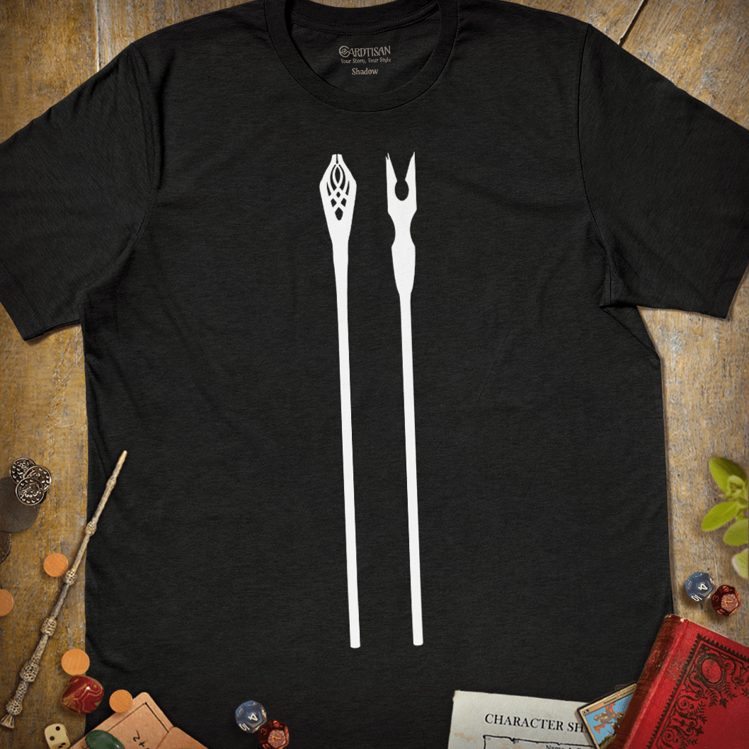 Duality of the Wise T-Shirt - Cardtisan - T-Shirt - Dark - S - casual wear - everyday style