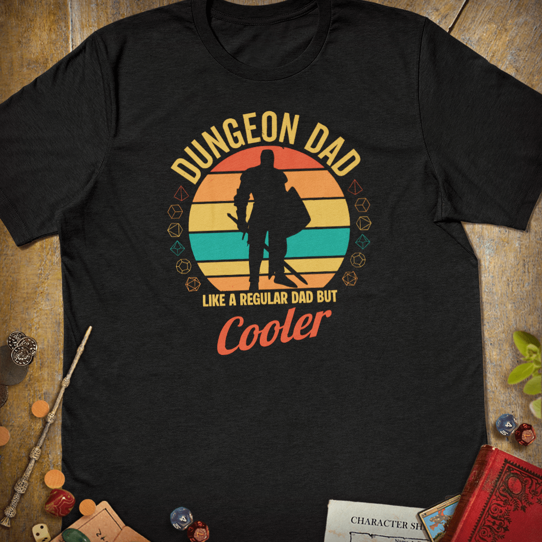 Dungeon Dad T-Shirt - Cardtisan - T-Shirt - Dark - S - casual wear - dnd