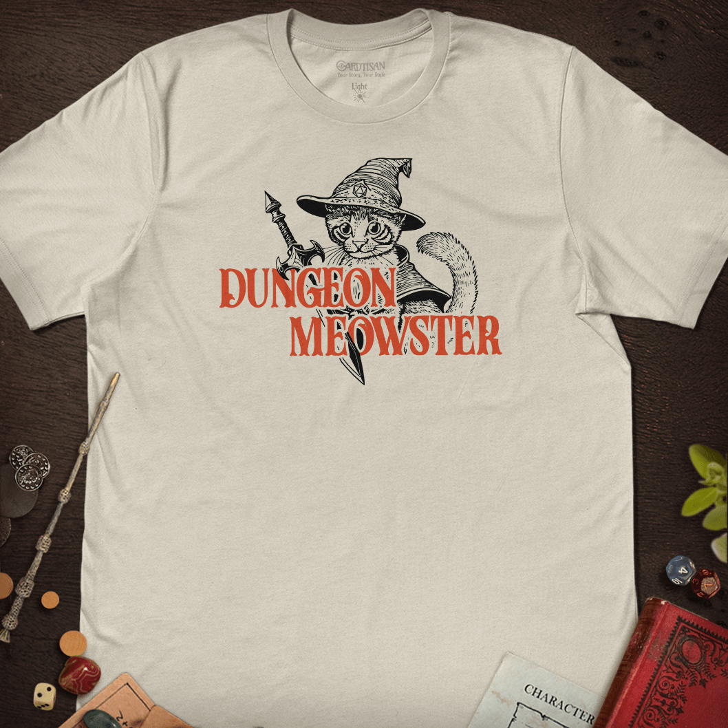 Dungeon Meowster T-Shirt - Cardtisan - T-Shirt - Light - S - casual wear - dm