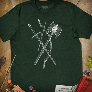 Elf, Dwarf, Ranger T-Shirt - Cardtisan - T-Shirt - Forest - S - casual wear - everyday style