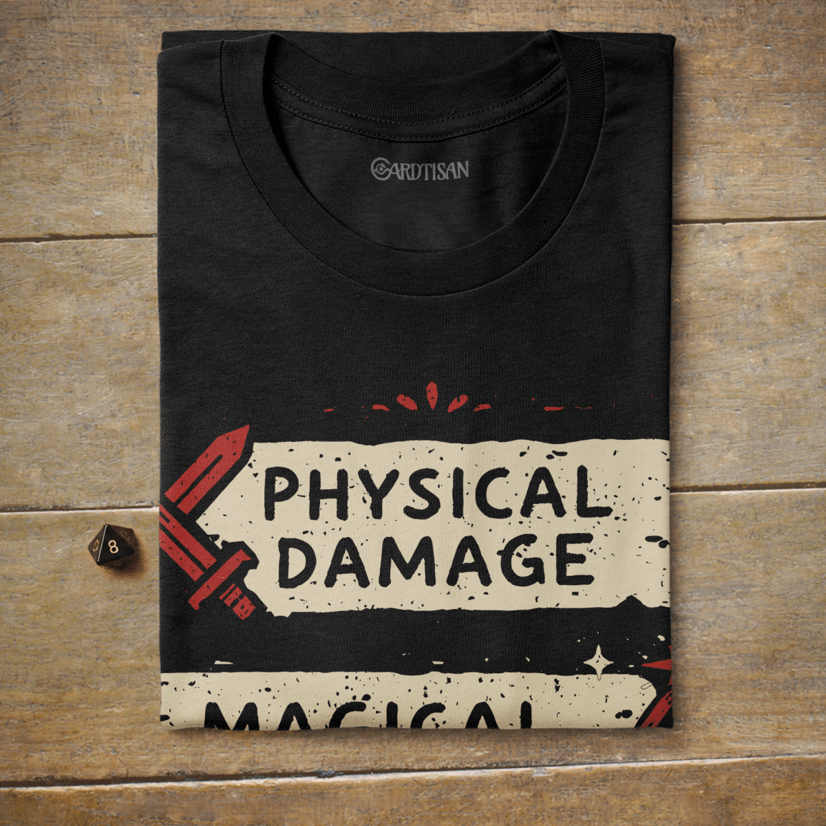 Emotional Damage T-Shirt - Cardtisan - T-Shirt - Black - S - casual wear - dnd