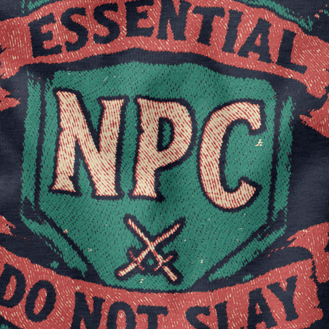 Essential NPC T-Shirt - Cardtisan - T-Shirt - Black - S - casual wear - dnd