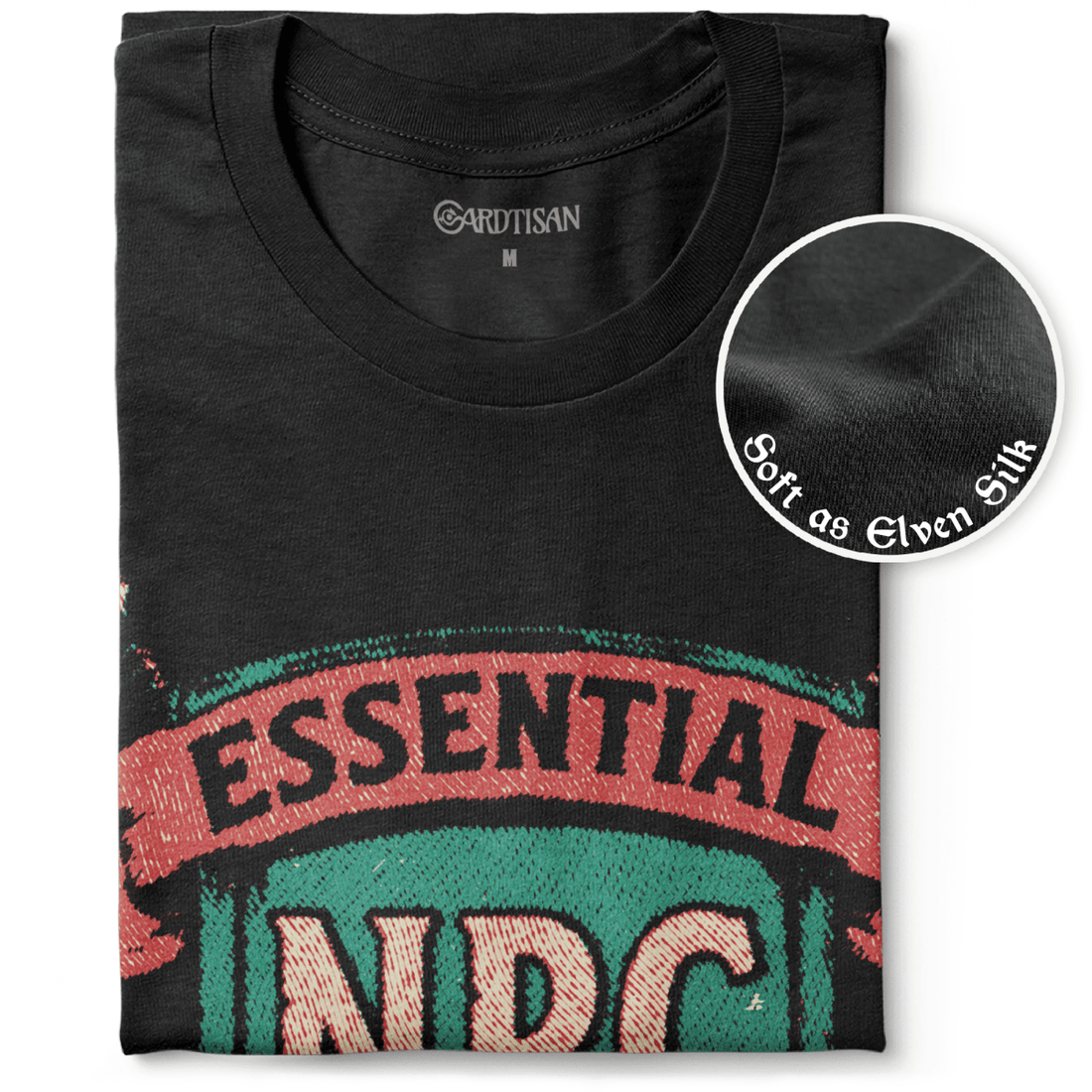 Essential NPC T-Shirt - Cardtisan - T-Shirt - Black - S - casual wear - dnd