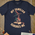 Familiar Ignores Me T-Shirt - Cardtisan - T-Shirt - Navy - S - casual wear - everyday style
