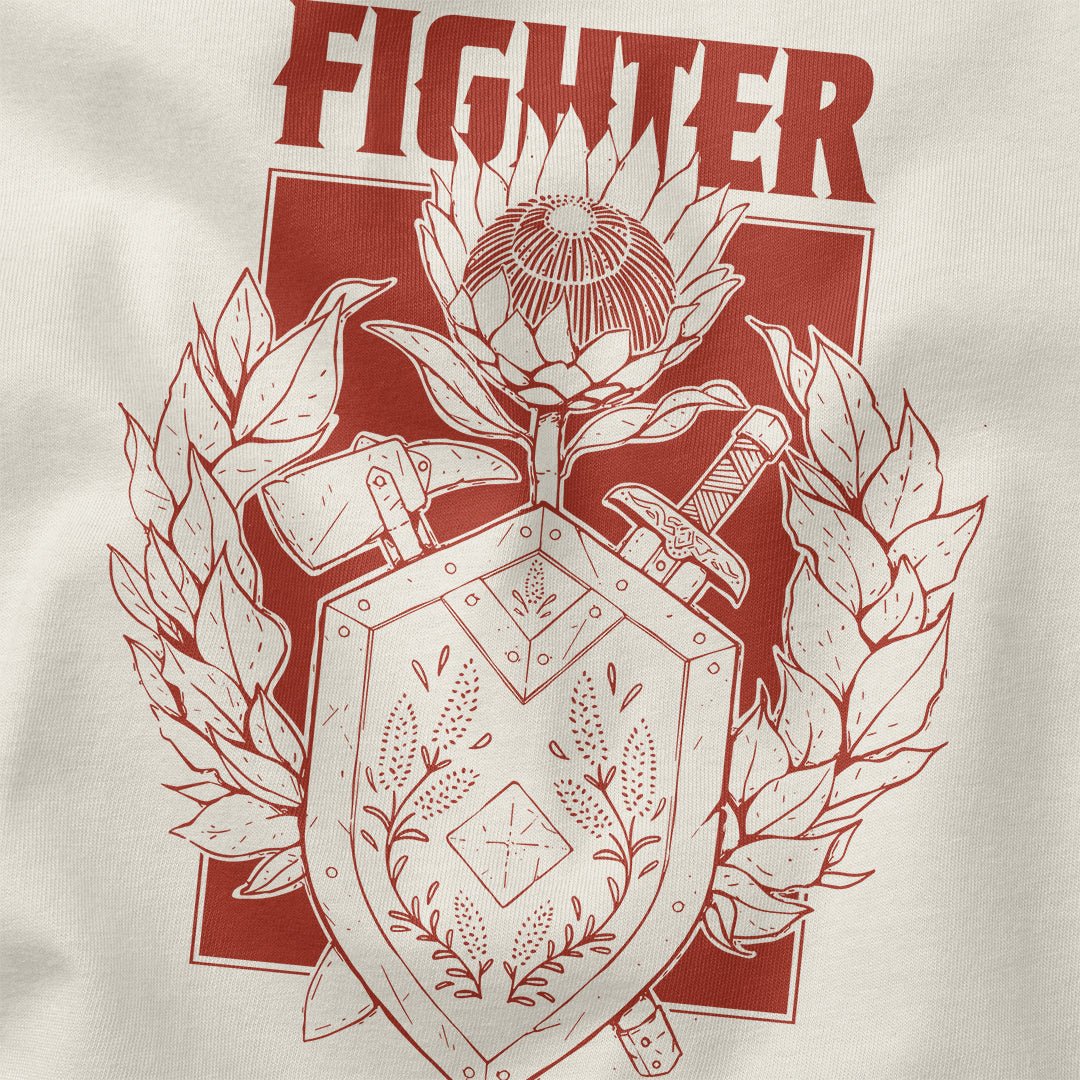 Fighter Class T-Shirt - Cardtisan - T-Shirt - Light - S - casual wear - dnd