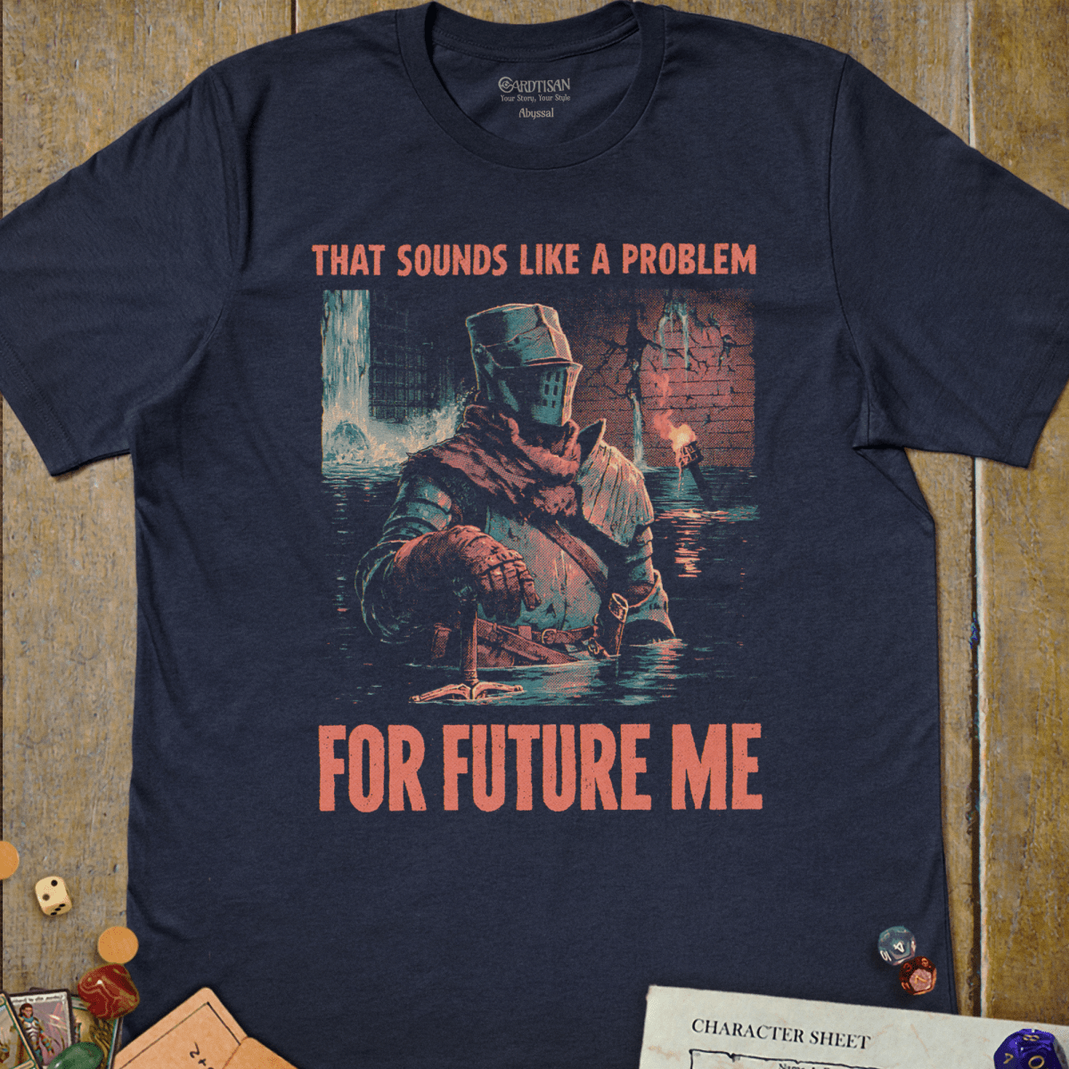 Future Me Problem T-Shirt - Cardtisan - T-Shirt - Navy - S - dark-humor - dark-tee