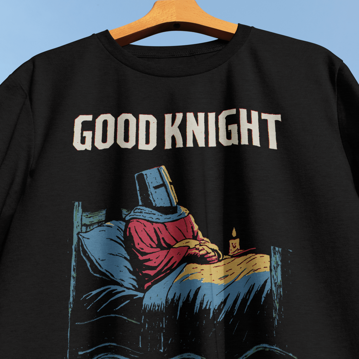 Good Knight T-Shirt - Cardtisan - T-Shirt - Black - S - casual wear - everyday style