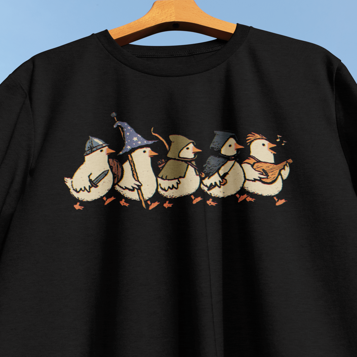Goose Party T-Shirt - Cardtisan - T-Shirt - Charcoal - S - casual wear - dnd