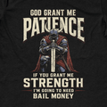 Grant Me Patience T-Shirt - Cardtisan - T-Shirt - Black - S - casual wear - everyday style