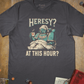 Heresy at This Hour T-Shirt - Cardtisan - T-Shirt - Charcoal - S - casual wear - everyday style