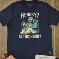 Heresy at This Hour T-Shirt - Cardtisan - T-Shirt - Navy - S - casual wear - everyday style