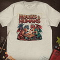 Houses and Humans T-Shirt - Cardtisan - T-Shirt - Light - S - casual wear - dnd