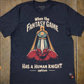 Human Knight Option T-Shirt - Cardtisan - T-Shirt - Navy - S - casual wear - dnd