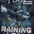 I Cast Raining Lead T-Shirt - Cardtisan - T-Shirt - Navy - S - casual wear - dnd