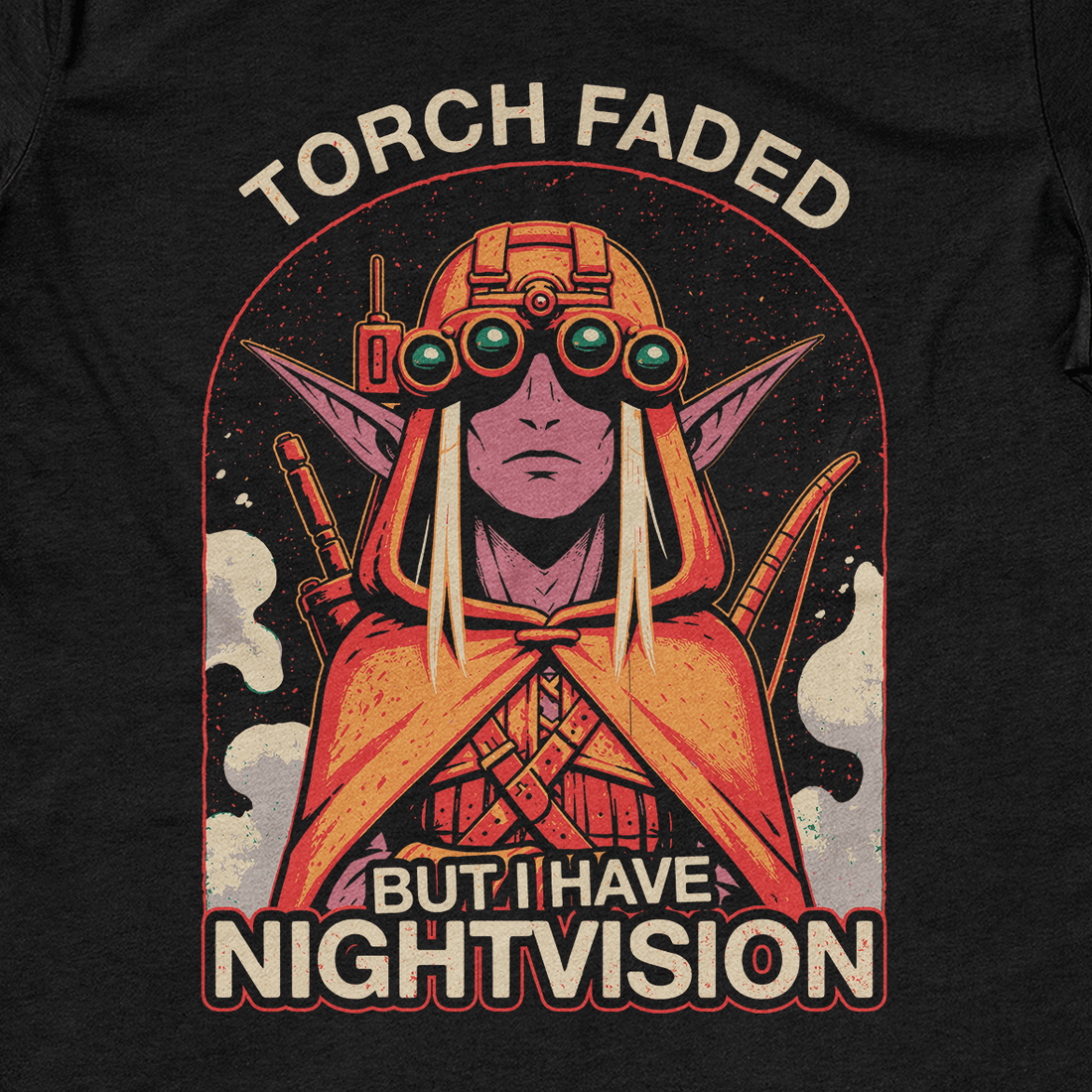I Have Nightvision T-Shirt - Cardtisan - T-Shirt - Black - S - casual wear - dnd