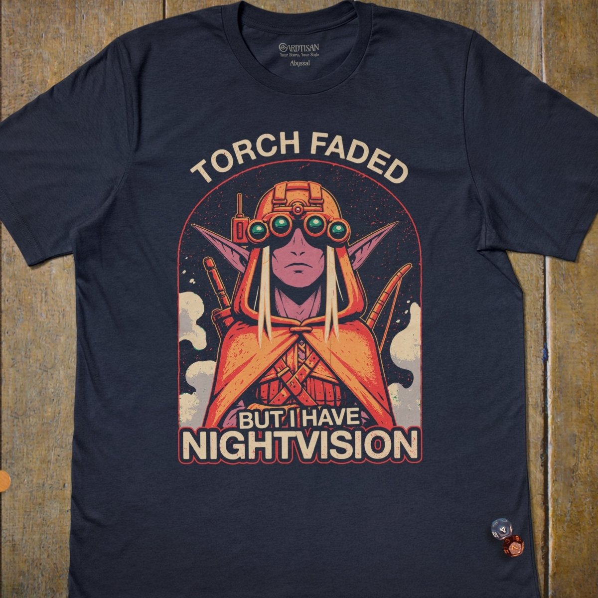 I Have Nightvision T-Shirt - Cardtisan - T-Shirt - Navy - S - casual wear - dnd