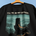 I’ll Be In My Office T-Shirt - Cardtisan - T-Shirt - Black - M - casual wear - everyday style