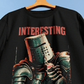 Interesting Knight T-Shirt - Cardtisan - T-Shirt - Black - S - absurd-humor - dark-tee