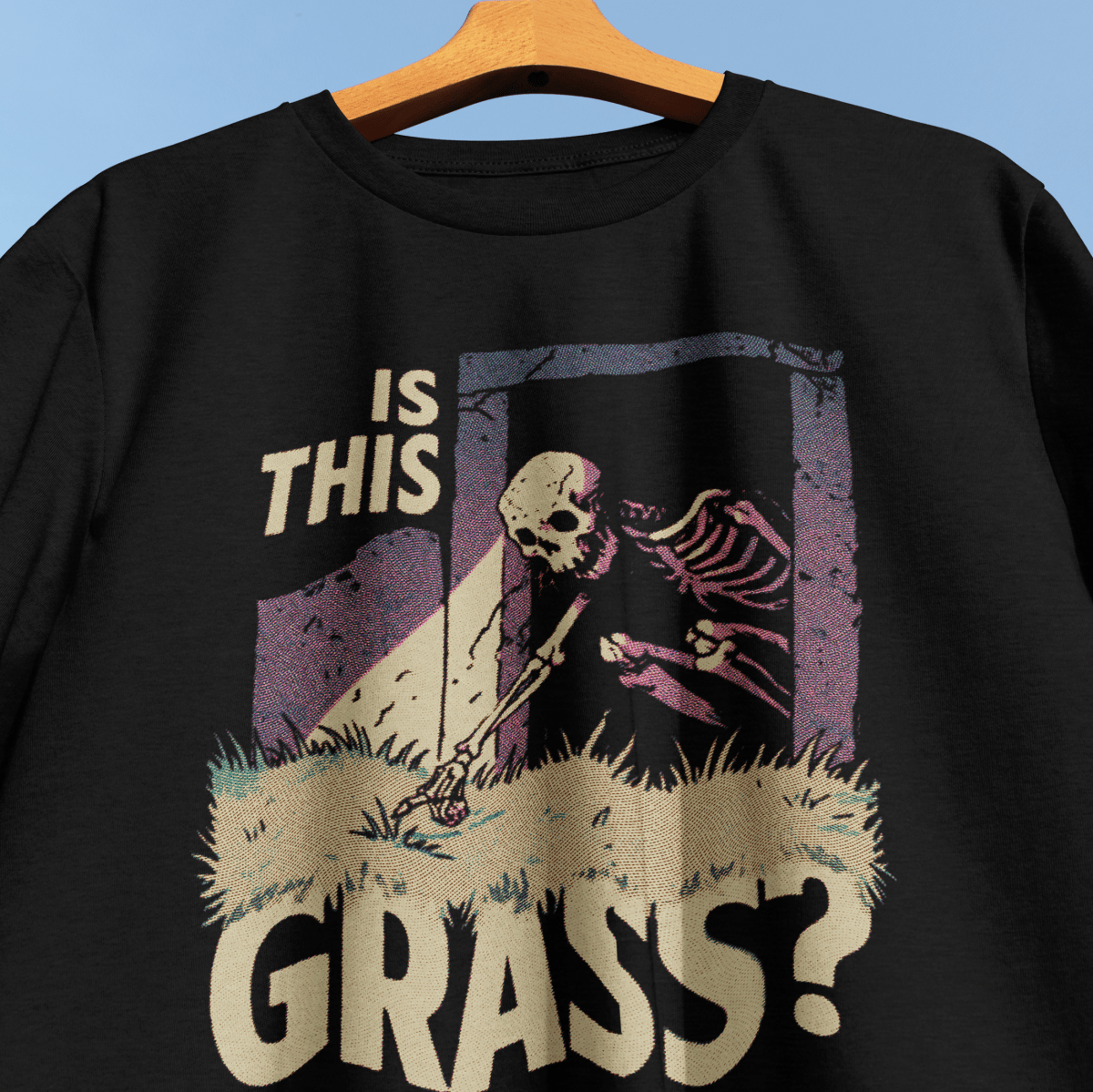 Is This Grass? T-Shirt - Cardtisan - T-Shirt - S - Black - casual wear - everyday style
