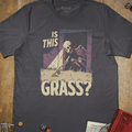 Is This Grass? T-Shirt - Cardtisan - T-Shirt - S - Charcoal - casual wear - everyday style