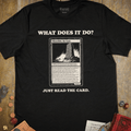 Just Read the Card T-Shirt - Cardtisan - T-Shirt - Black - S - casual wear - everyday style