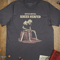 Knees Nerfed T-Shirt - Cardtisan - T-Shirt - Charcoal - S - casual wear - everyday style