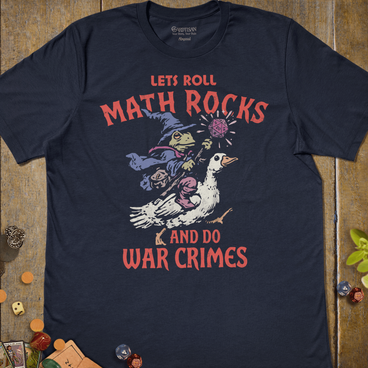 Rolling Math Rocks Let's Roll Math Rocks T-Shirt – Cardtisan