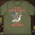Let's Roll Math Rocks T-Shirt - Cardtisan - T-Shirt - Sage - S - casual wear - dnd