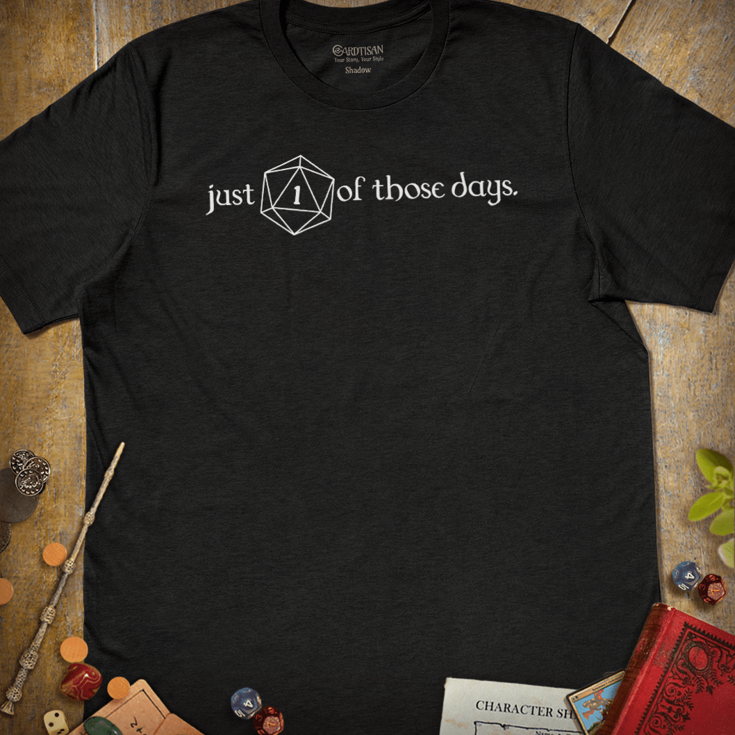 Low Roll Day T-Shirt - Cardtisan - T-Shirt - Dark - S - casual wear - dnd