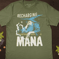 Mana Recharge T-Shirt - Cardtisan - T-Shirt - Sage - S - casual wear - everyday style