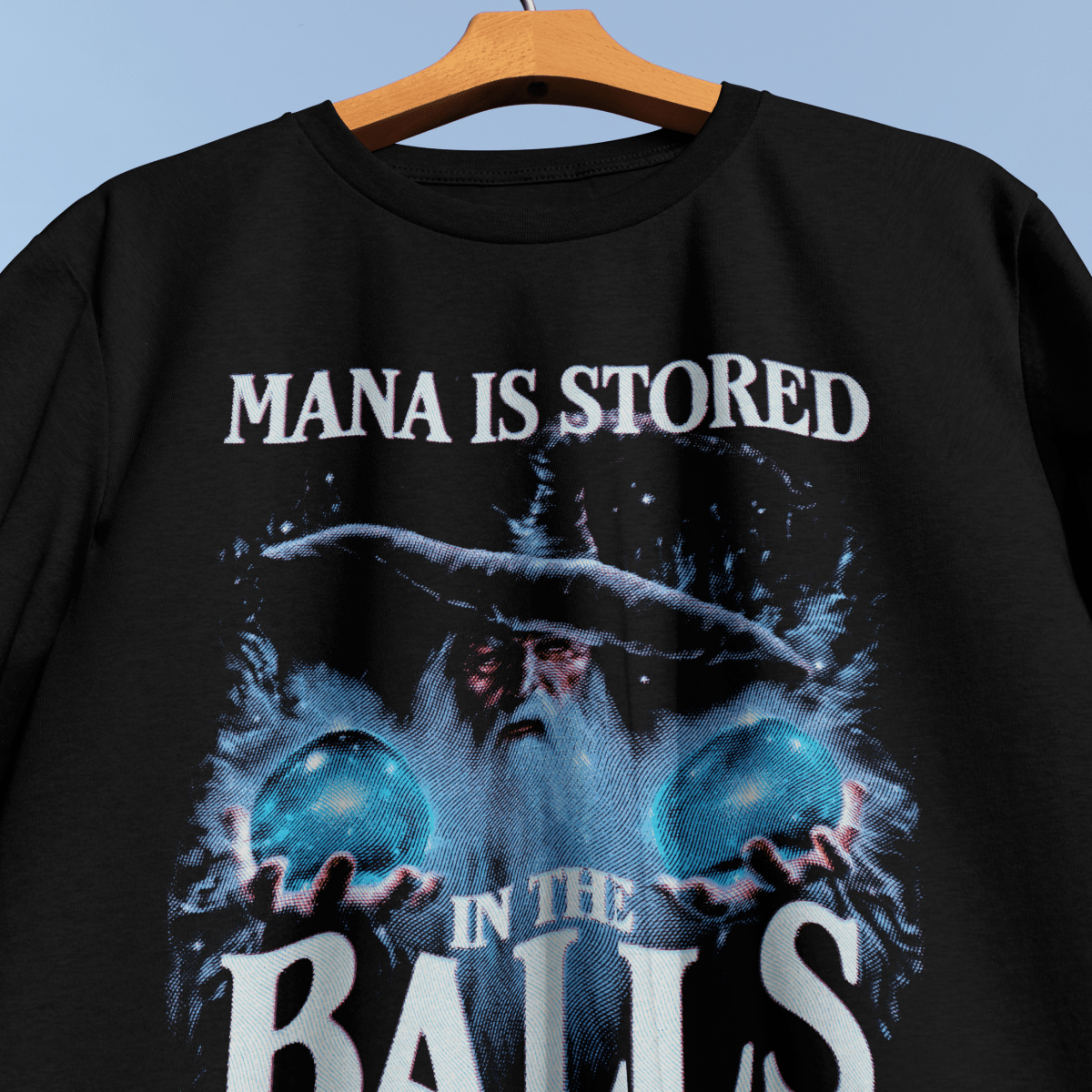 Mana Stored in Balls T-Shirt - Cardtisan - T-Shirt - Navy - S - casual wear - everyday style