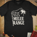 Melee Range T-Shirt - Cardtisan - T-Shirt - Black - S - barbarian - dnd