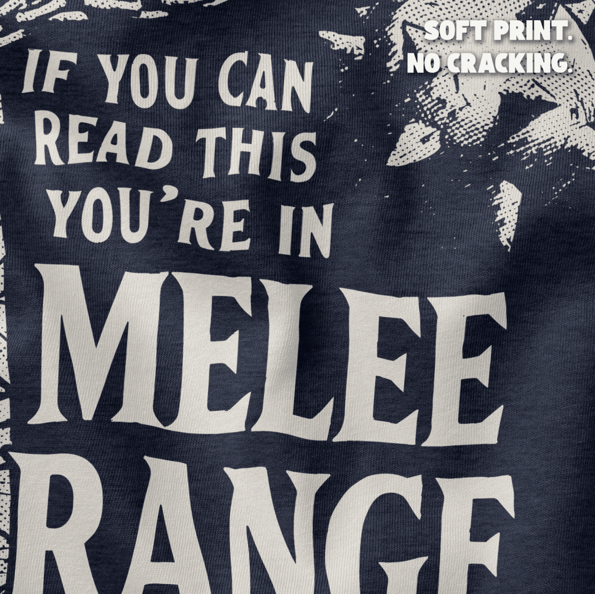 Melee Range T-Shirt - Cardtisan - T-Shirt - Sage - S - barbarian - dnd