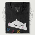Meowgic Dice T-Shirt - Cardtisan - T-Shirt - Shadow - S - casual wear - dice