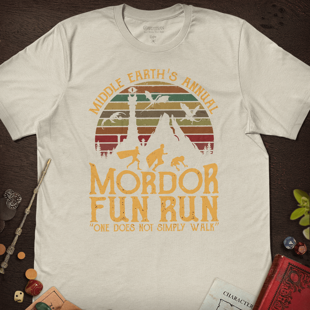 Middle - Earth's Run T-Shirt - Cardtisan - T-Shirt - Dark - S - casual wear - everyday style