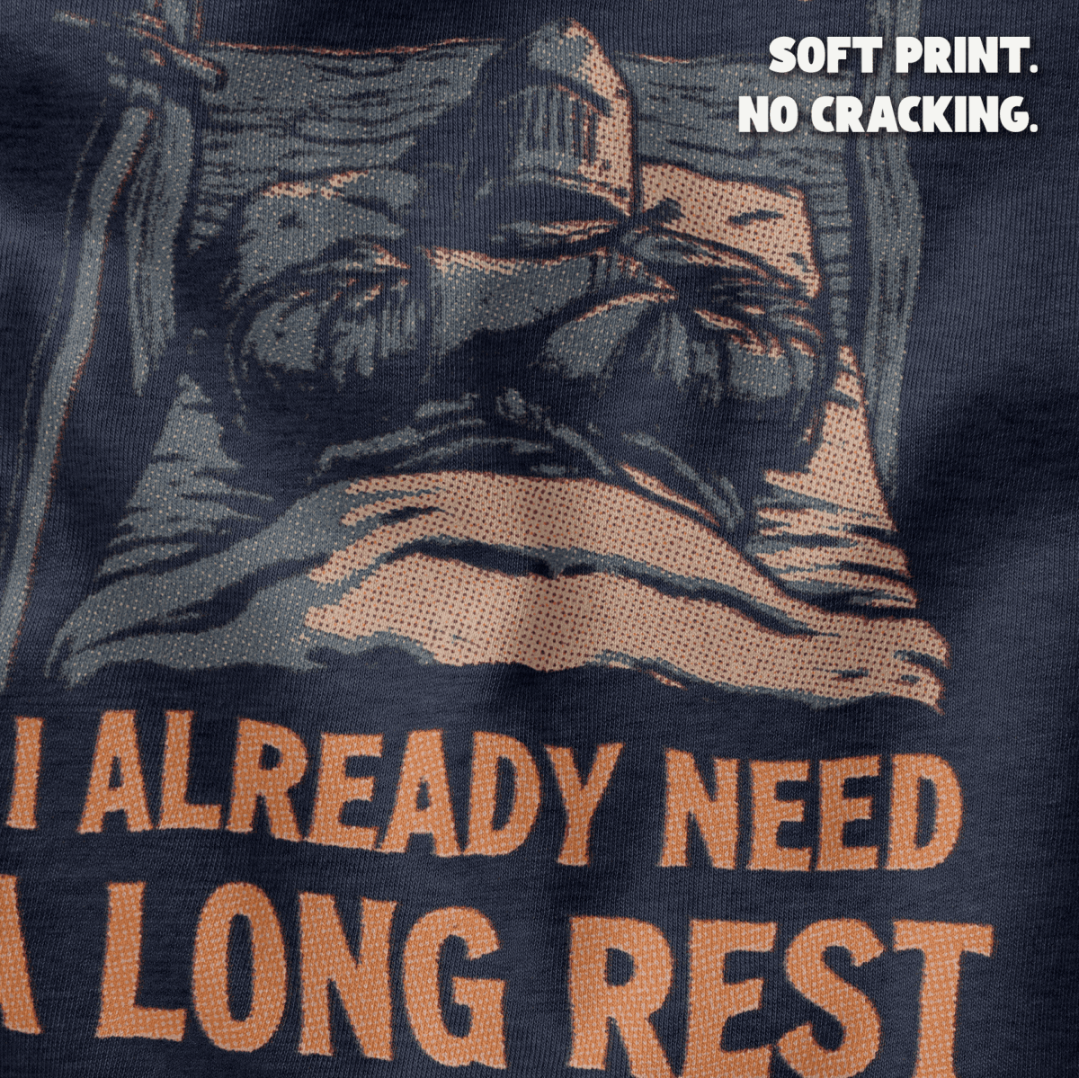 Monday Long Rest T-Shirt - Cardtisan - T-Shirt - Navy - S - dungeons-and-dragons - fantasy