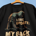 My Back Hurts T-Shirt - Cardtisan - T-Shirt - Black - M - casual wear - everyday style
