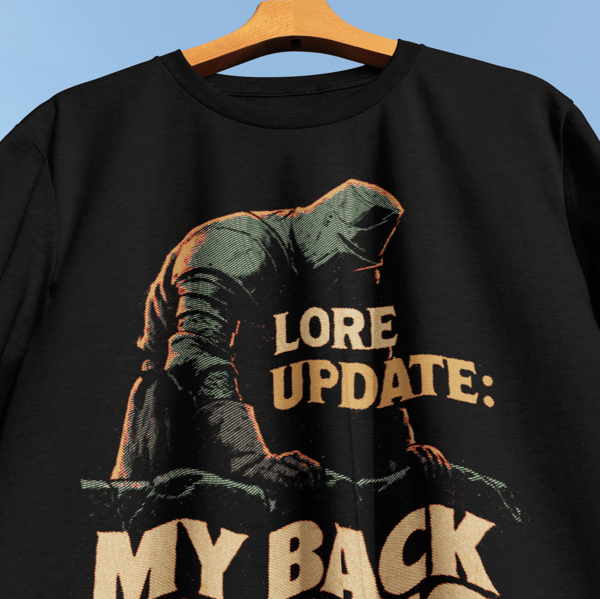 My Back Hurts T-Shirt - Cardtisan - T-Shirt - Black - M - casual wear - everyday style