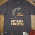 My Back Hurts T-Shirt - Cardtisan - T-Shirt - Charcoal - M - casual wear - everyday style