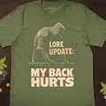 My Back Hurts T-Shirt - Cardtisan - T-Shirt - Sage - M - casual wear - everyday style