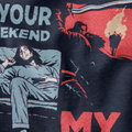 My Weekend T-Shirt - Cardtisan - T-Shirt - Black - S - casual wear - everyday style