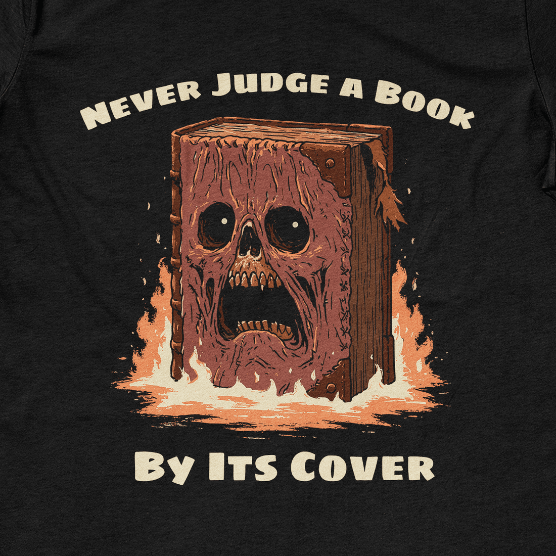Never Judge a Book T-Shirt - Cardtisan - T-Shirt - Navy - S - casual wear - dnd