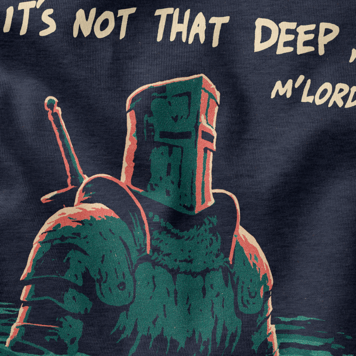 Not That Deep T-Shirt - Cardtisan - T-Shirt - Black - S - casual wear - everyday style