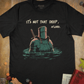 Not That Deep T-Shirt - Cardtisan - T-Shirt - Black - S - casual wear - everyday style