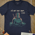 Not That Deep T-Shirt - Cardtisan - T-Shirt - Navy - S - casual wear - everyday style