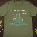 Not That Deep T-Shirt - Cardtisan - T-Shirt - Sage - S - casual wear - everyday style