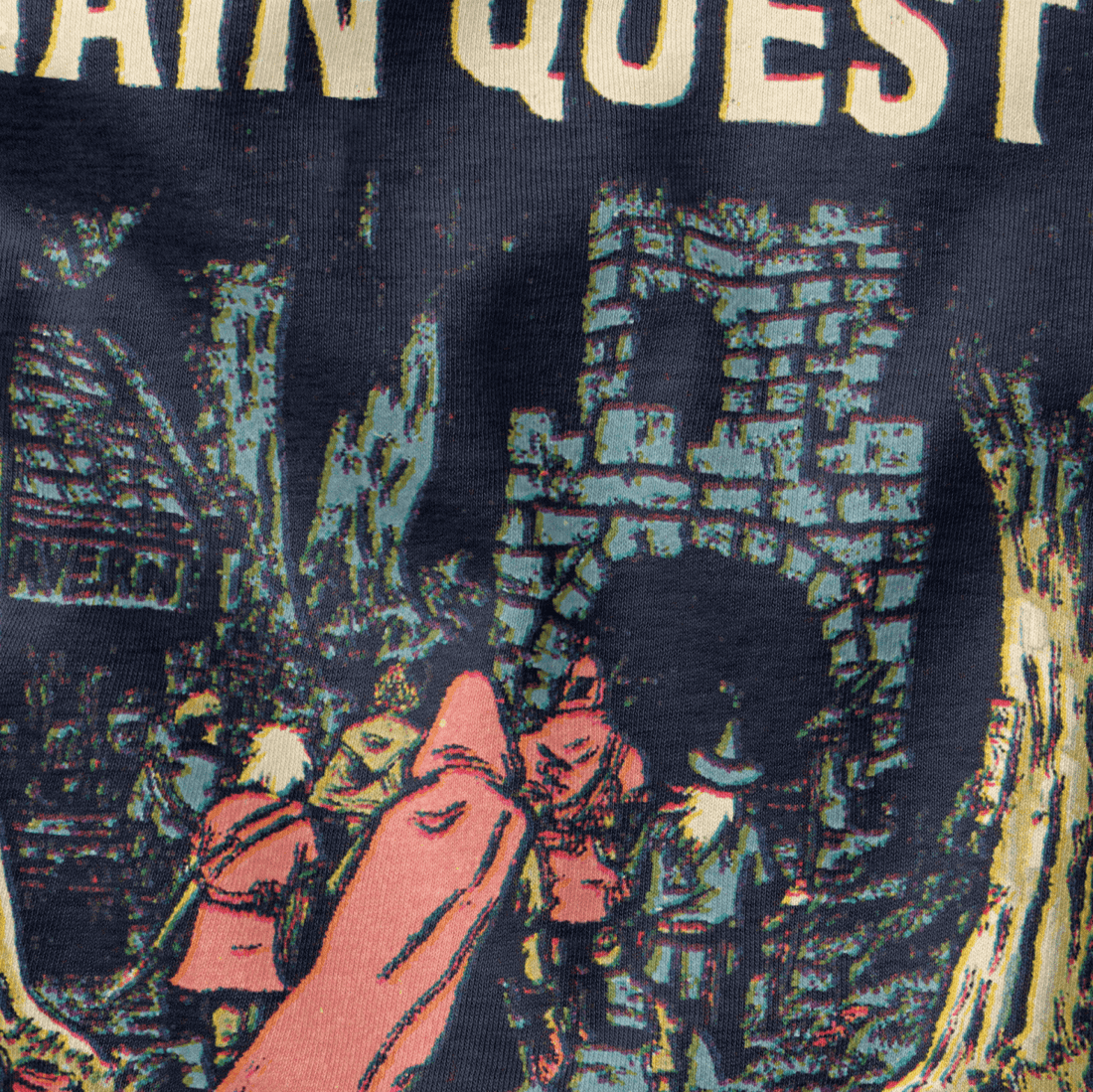 Not Today Quest T-Shirt - Cardtisan - T-Shirt - Charcoal - S - casual wear - dnd